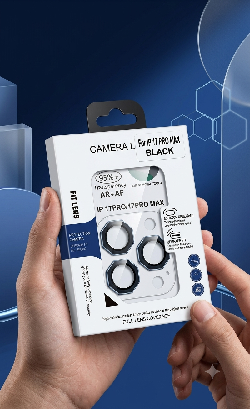 ​CrystalGuard Pro: Octagonal Lens Shield for iPhone 17 Pro Max