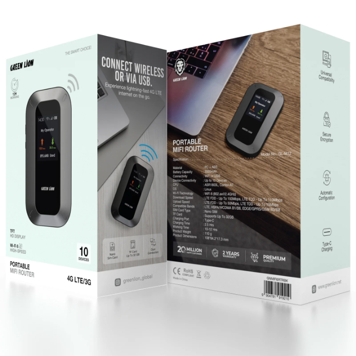 green lion pro connect portable 4g mifi router