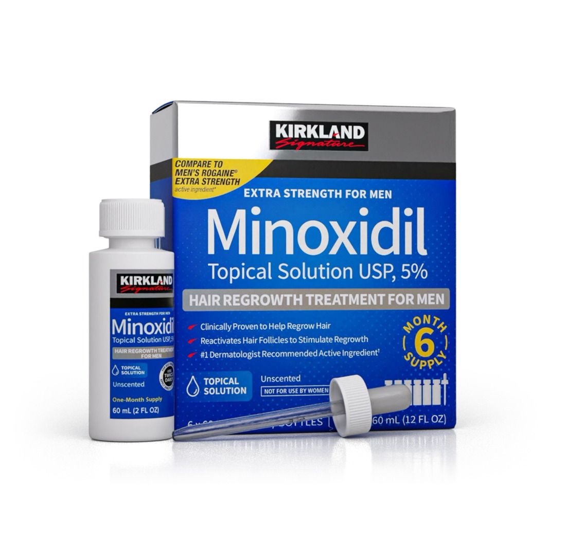 Kirkland Signature Minoxidil 5% Topical Solution (6-Month Supply)